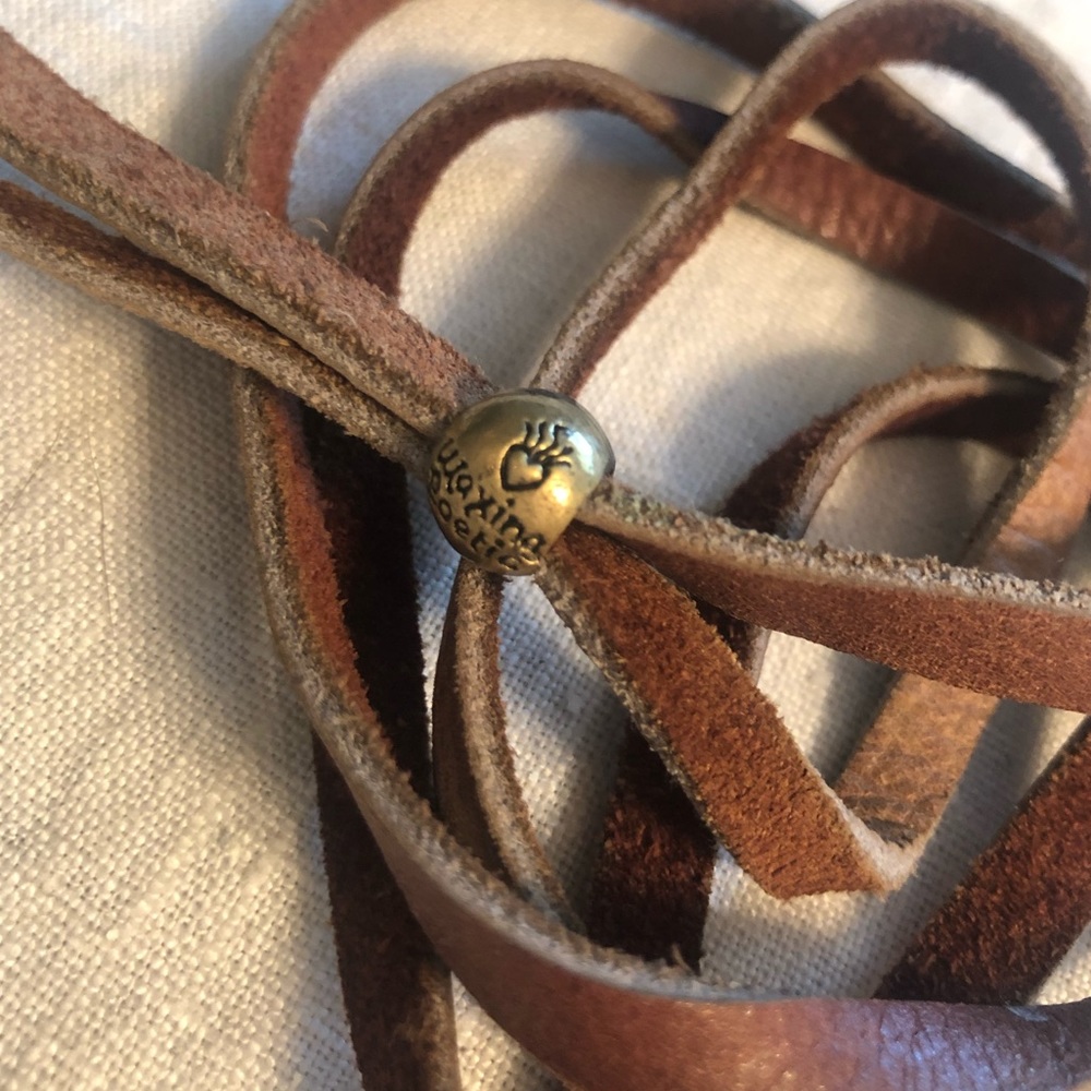 Waxing Poetic Leather Necklace